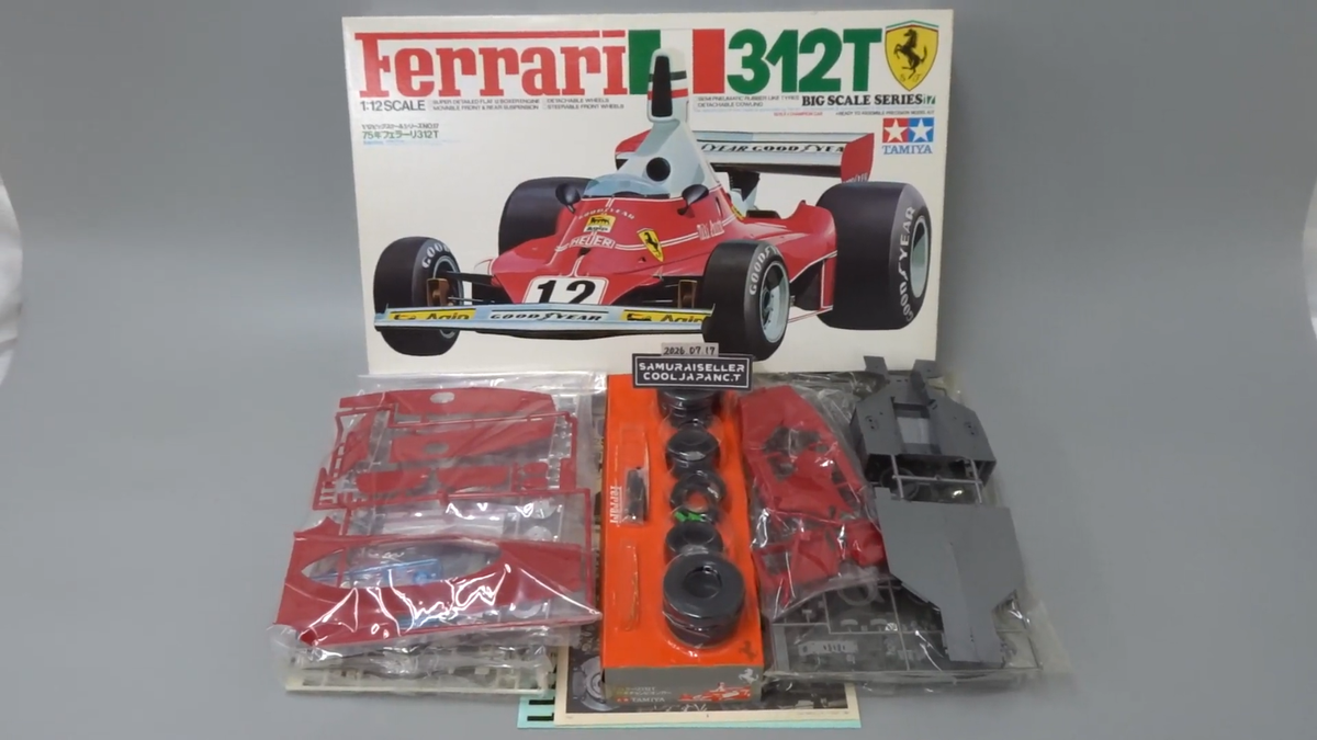 TAMIYA 1/12 Ferrari 312T プラモデル Tamiya 1/12 Ferrari 312T Big Scale Series F1 Vintage Plastic model