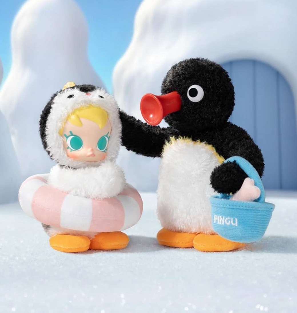 ぬいぐるみ・マスコット Baby Molly & Pingu Happy Fishing Baby Molly × Pingu Happy Fishing Series-Vinyl Plush Pendant