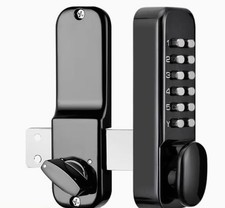 Mechanical Keyless Door Lock, Push Button Door Lock Keypad 1-11 Lock for Outd...