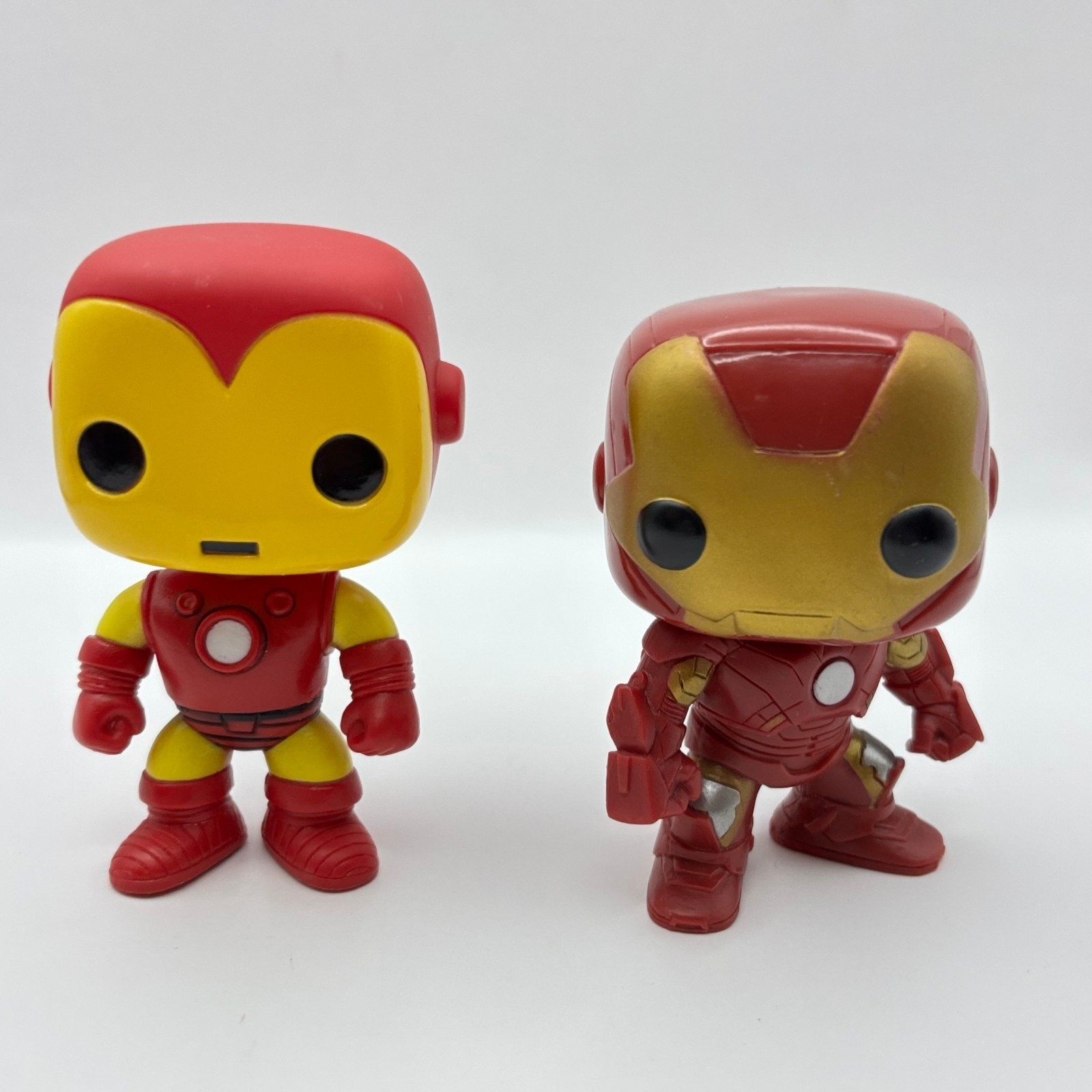 Funko Pop! Marvel Avengers Iron Man #11 #04 Lot Of 2 Bobblehead Figures No Boxes