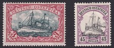 D-Ostafrika Mi.Nr. 28 b + 39 II Ad ungebraucht gepr&uuml;ft BPP Mi.Wert 330 &euro; (781)