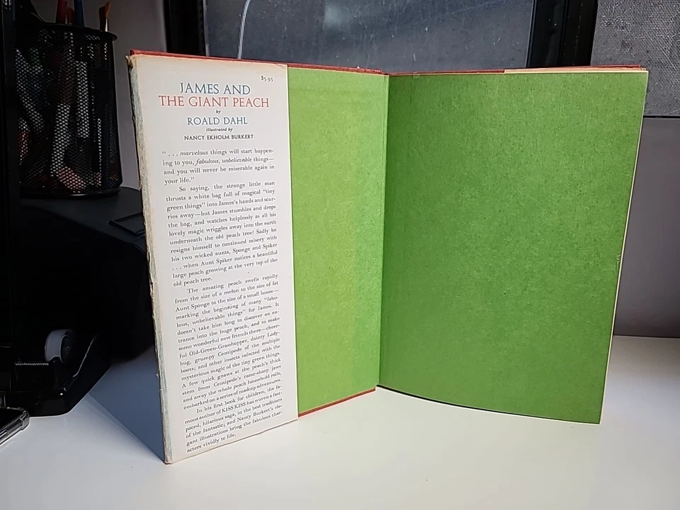 James and the Giant Peach, 1961 Hardcover by Roald Dahl RARE - Image 2 of 4