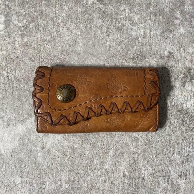 ANNA SUI Angelina Camel Key Case 5 Slots Vintage Fashion Accessory Auth