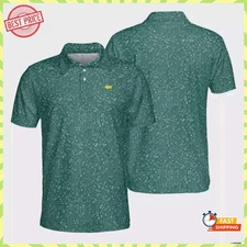 New! Printed Masters Golf Polo Shirt 2025 26 Performance Polyester Shirt FanGift