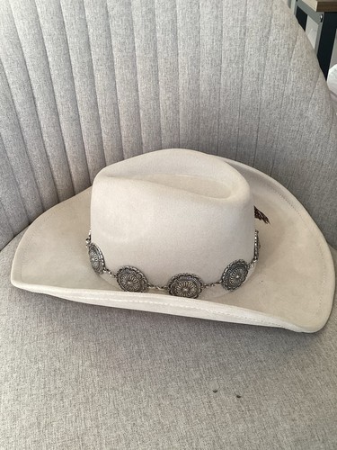 Kids Cowboy Hat Western Felt Girls with Decor Bands Feather Lainey Wilson - Picture 2 of 5