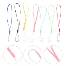 50 Pcs Mobile Phone Cord Colorful Flat Hand Wrist Lanyard Miss Cellphone