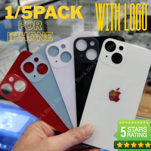Back Glass Replacement Big hole For iPhone 11 12 13 14 15 16 XR X Rear Cover Lot - $16.60