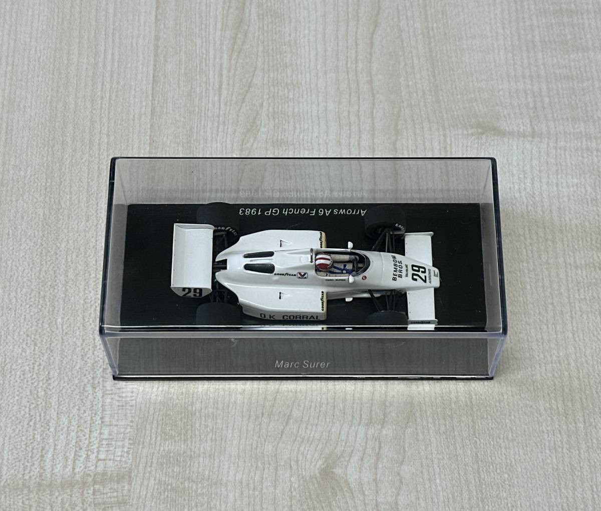 1/43 Spark Arrows A6 1983 F1 French Gp Specification 29 Marc 1/43 Spark Arrows A6 1983 F1 French Gp Specification 29 Marc