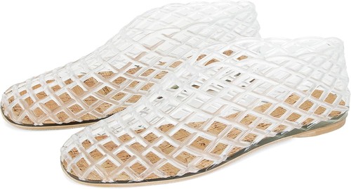 Jelly Shoes for Women Slip on Mesh Slides Comfortable Closed 8, Clear - Foto 6 di 6