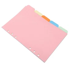  Tab Dividers Classified Labels Index Paper Loose Leaf Book Binder Tabs Notebook