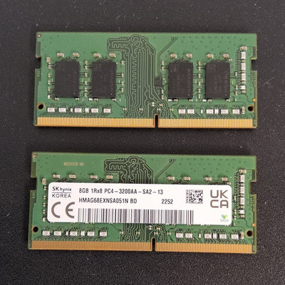 16GB (2X8GB) SK hynix DDR4 SO-DIMM  PC4-3200AA