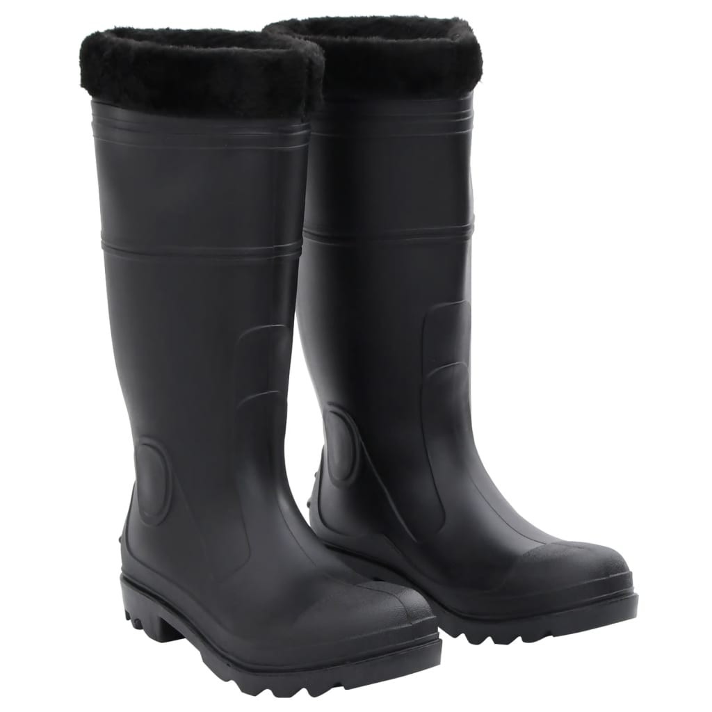 Botas de Agua de Lluvia Pesca Impermeables Antideslizantes PVC Negro vidaXL