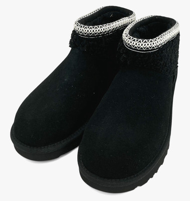 Ugg Classic Ultra Mini Maxi Curly Women's Size 9 Black Boots
