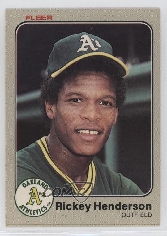 1983 Fleer Rickey Henderson #519 HOF 0d22