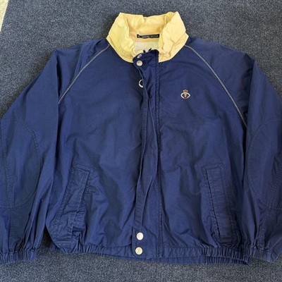 Vintage Regatta Sport Jacket Mens XL Blue Windbreaker Snap Lined Lightweight