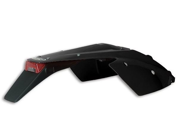 UFO Enduro Rear Fender W/ Stop-Taillight For KTM Exc250 04-07 Black Kt03081-001