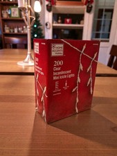 200 Clear Incandescent Mini Icicle Lights   Indoor/Outdoor Christmas String