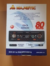 Majestic Scd 221 Autoradio 80 Watts Nuovo Con Scatola
