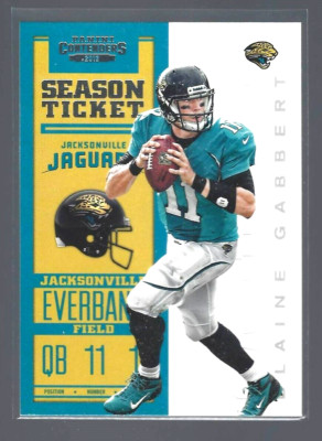 2012 Panini Contenders Football #44 Blaine Gabbert Jacksonville Jaguars