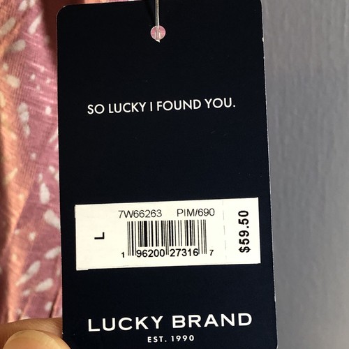 Top manga gorra de gran tamaño Lucky Brand para mujer talla grande nuevo con etiquetas - Imagen 7 de 8