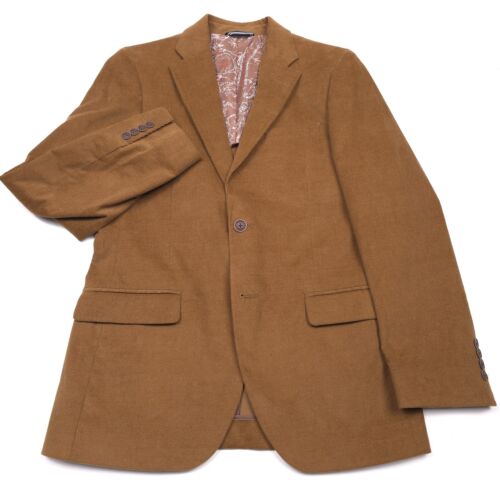 $295 Nautica Brielle Camel Brown Corduroy Sport Coat Blazer Jacket Mens Size 36R