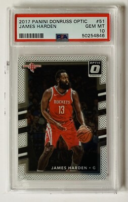 その他 2017 PANINI NBA JAMES HARDEN PSA10 James Harden 2017 Panini Prizm Mosaic Refractor PSA 10