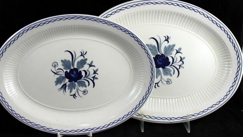 Estampilla actual Adams grupo báltico de 2 platos ovalados y 1 tazón de verduras cubierto - Imagen 6 de 11