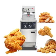 Kolice Commercial 25L Natrual Gas Pressure Fryer Deep Fryer with Oil Filtration