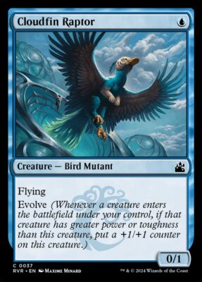 MTG Magic the Gathering Cloudfin Raptor (37/497) Ravnica Remastered NM