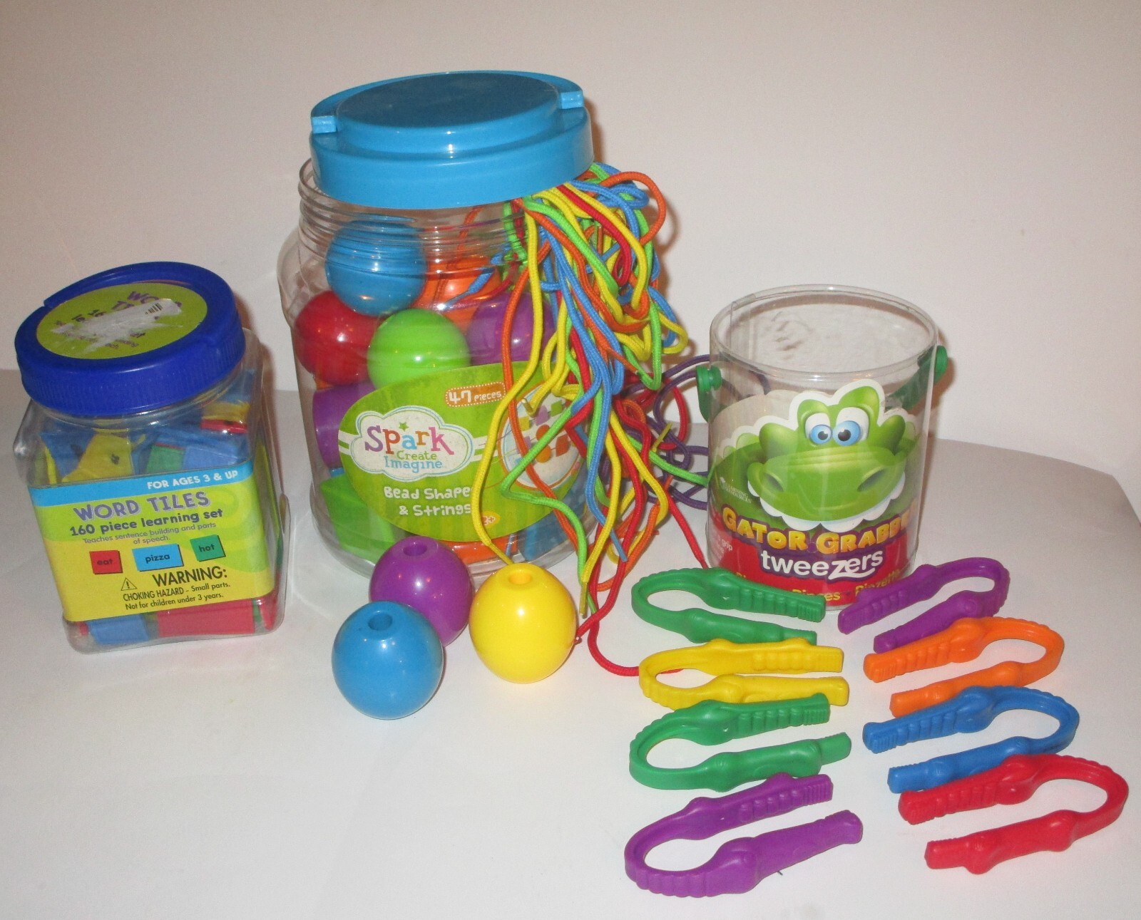 Occupational Therapy Toys for Kids Speech Tiles Beads Tweezers Fine Motor Skills | eBay