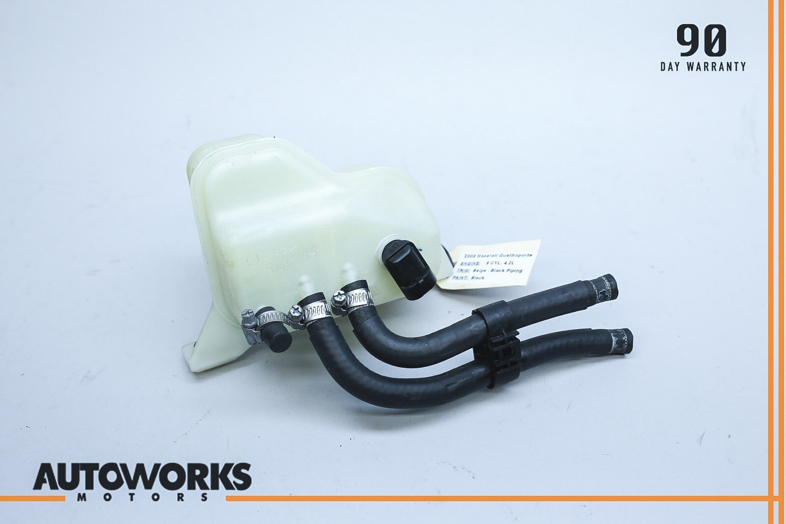 05-08 Maserati Quattroporte M139 Brake Fluid Tank Reservoir w/ Hose Set OEM