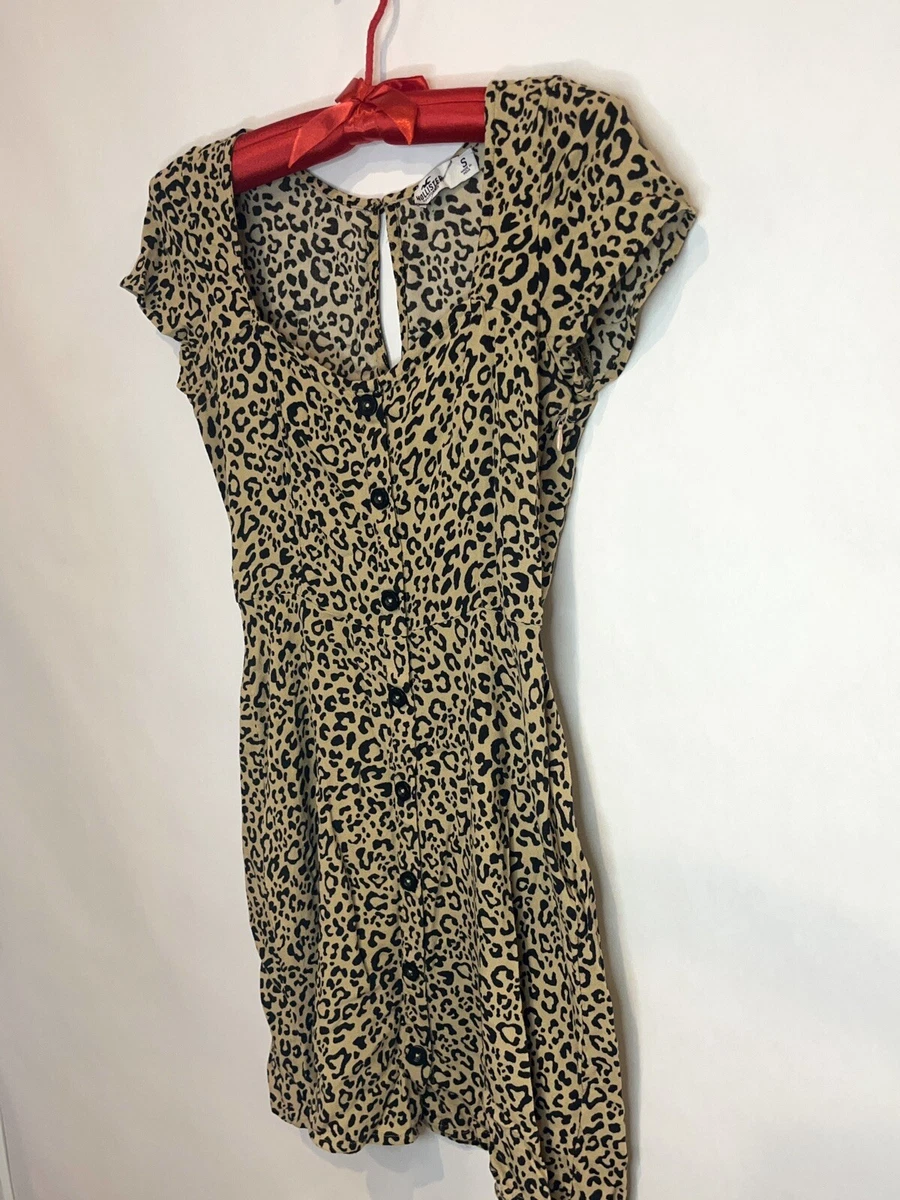 Hollister leopard print sales dress