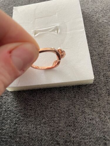 Karis Diamond Accent Bypass Ring in 18K RG Plated - Picture 4 of 7