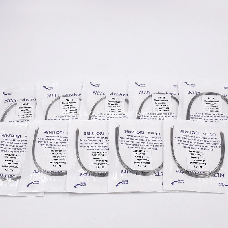 Ortodoncia Dental Niti Térmica Activado Arco Redondo Alambre Ovoide/Natural/Cuadrado Foto 3 de 3