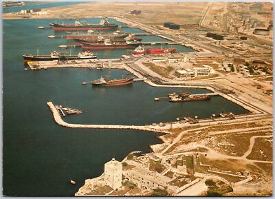 Lavera Caronte Harbour Areas France Pier Buildings Boats Ships Postcard