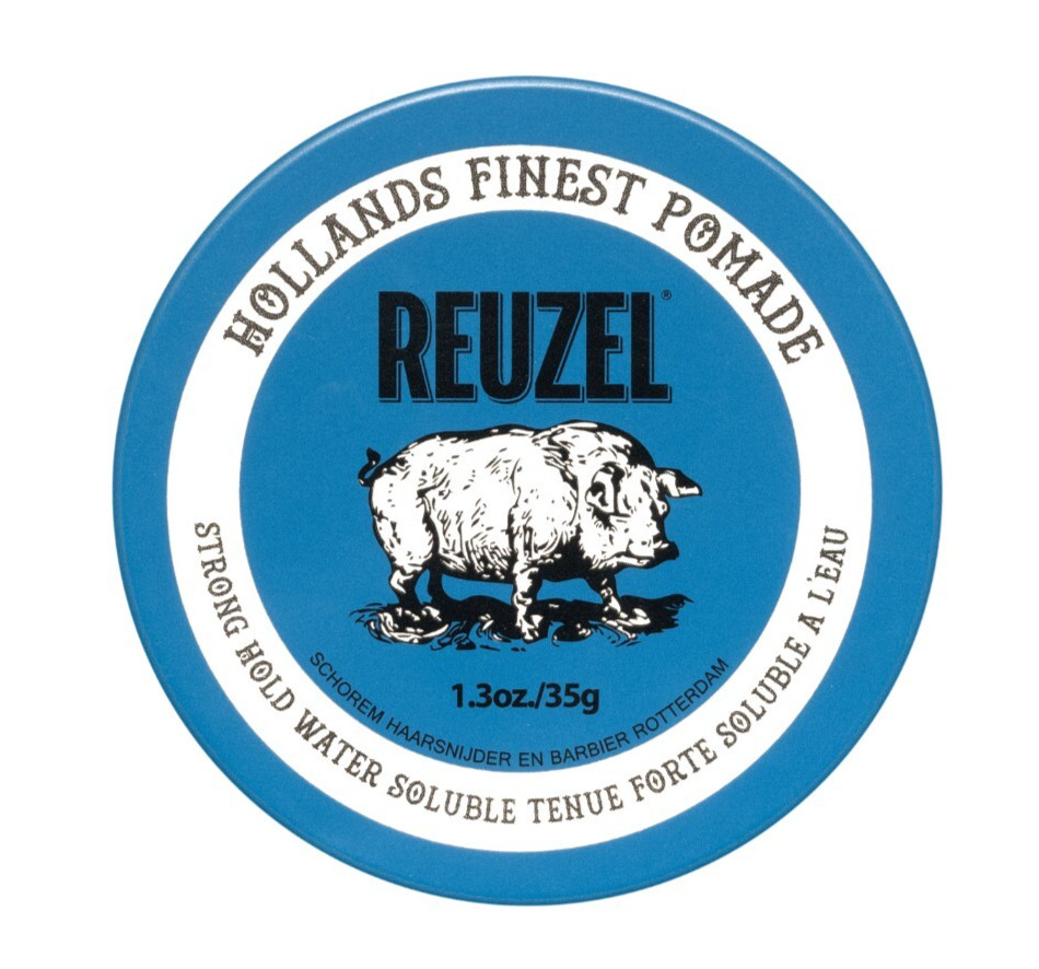 Reuzel Blue Pomade Water Soluble Strong Hold High Shine 35g