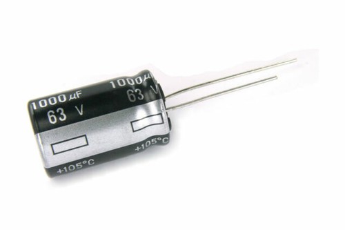 Uxcell 10pcs 1000uF 25V Aluminum Electrolytic Capacitors - Low ESR, 10x20mm, 105°C, High Ripple Current