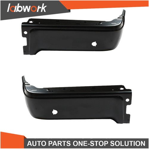 Labwork Pair Steel Rear Bumper Ends LH + RH For 2009-2014 Ford F150 Primered Blk