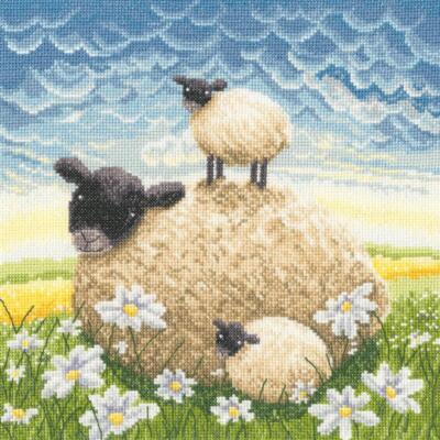 Bothy Threads Kreuzstich Set ''Doppelter Ärger'', Zählmuster, XLP6, 26x26cm