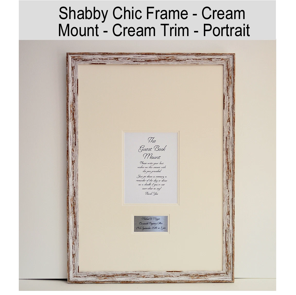 Personalised A2 Wedding Special Occasion Guest Book Frame 7