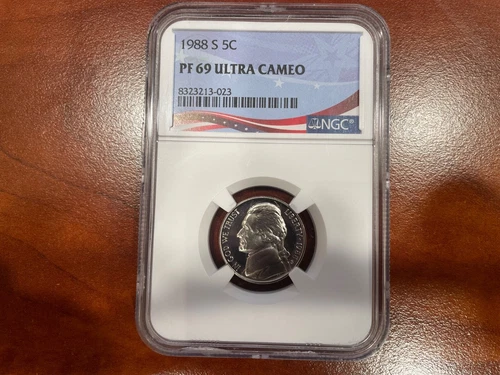 1988 S NGC PF69 Ultra Cameo Jefferson Nickel