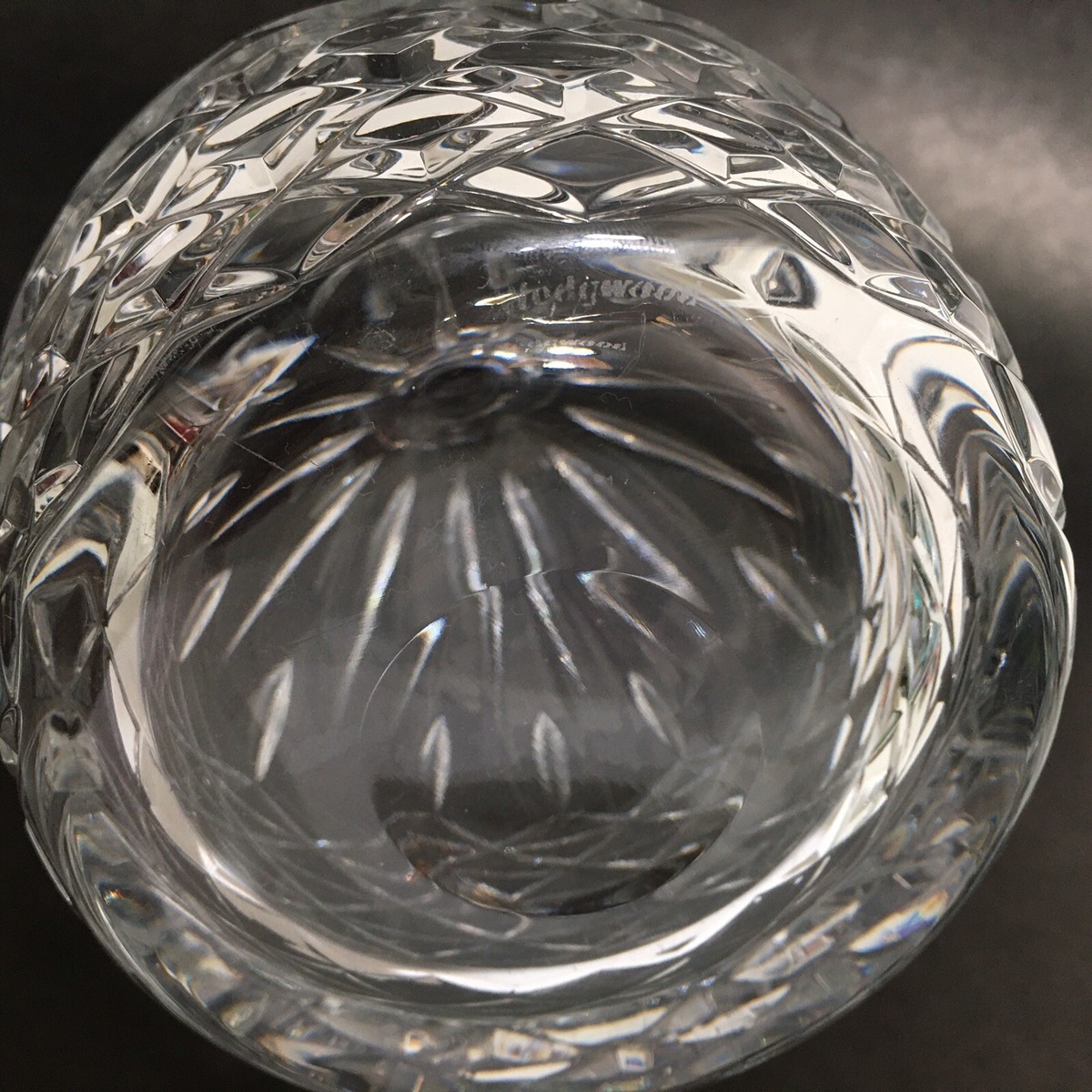 Vintage Wedgwood Hand Cut Crystal Wine Bottle With Topper | eBay