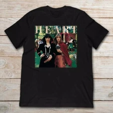 Heart Band Funny T Shirt Black Size S M L 234XL BL225