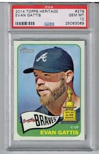 2014 Topps Heritage Evan Gattis PSA 10