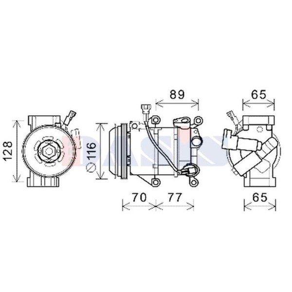 Kompressor Klimaanlage FüR Toyota Yaris NLP13_ NSP13_ NCP13_ KSP13_-image