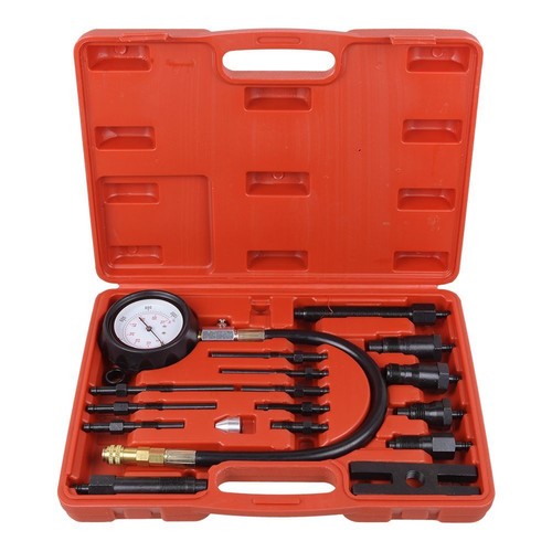 17pc Diesel Engine Compression Pressure Tester Injector Glowplug Valves Piston - Picture 10 of 13