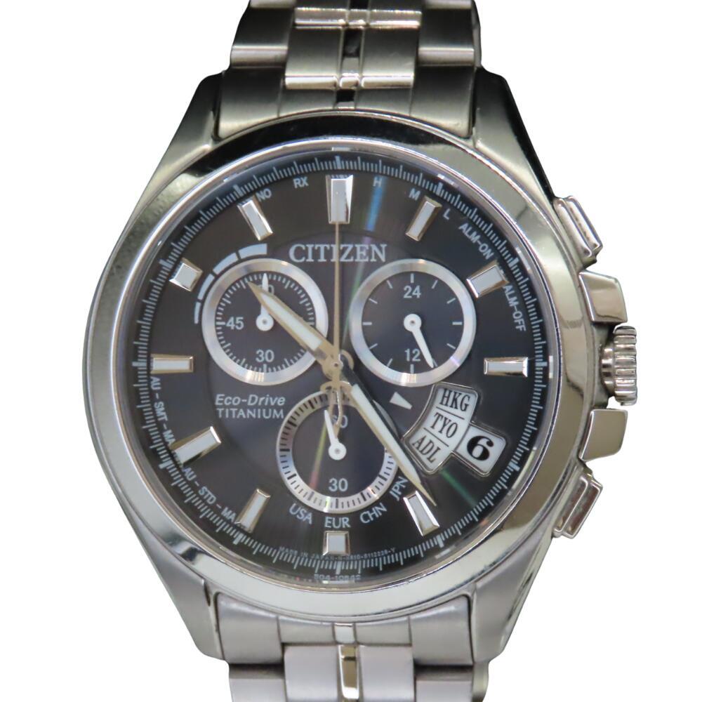 Citizen Eco-Drive BY0051-55E Men's Watch Titanium Black 43mm Used A2300153
