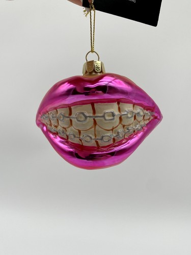 Robert Stanley Blown Glass Teeth Braces Christmas Ornament Keepsake Memories - Picture 3 of 6