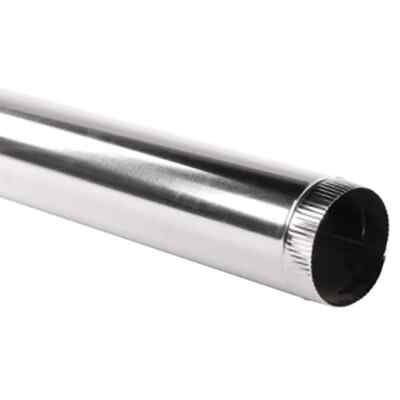 8 in.x 2 ft.Round Metal Duct Pipe