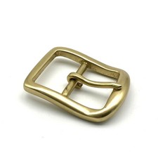 Solid Brass Center Pin Buckle Leather Belt Fastener 1 1/2''
